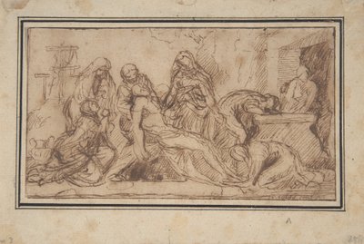 Die Grablegung, ca. 1656-57 von Nicolas Poussin